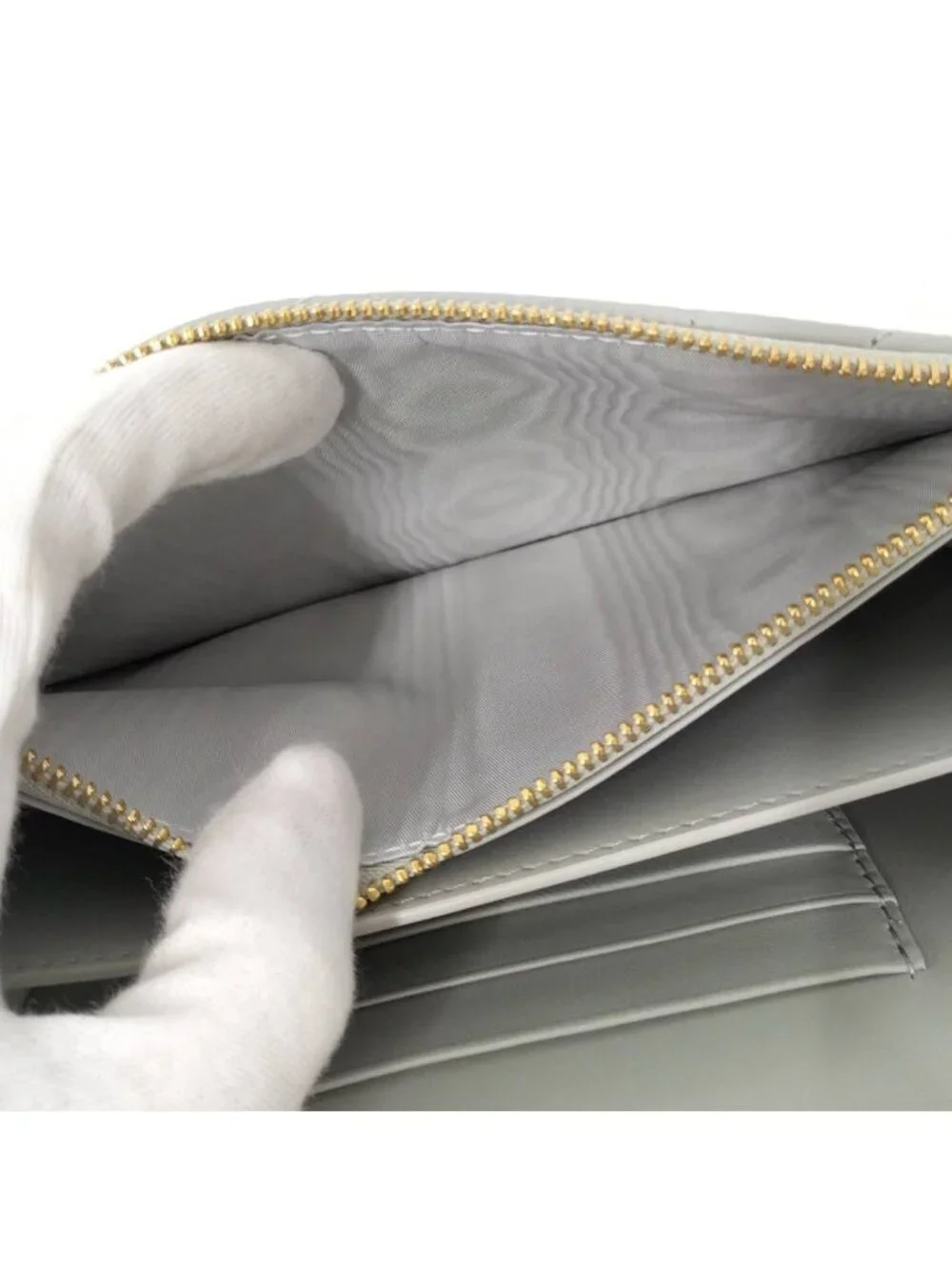 Dior Miscaro Mini Bag Macro Cannage Lambskin Light Gray